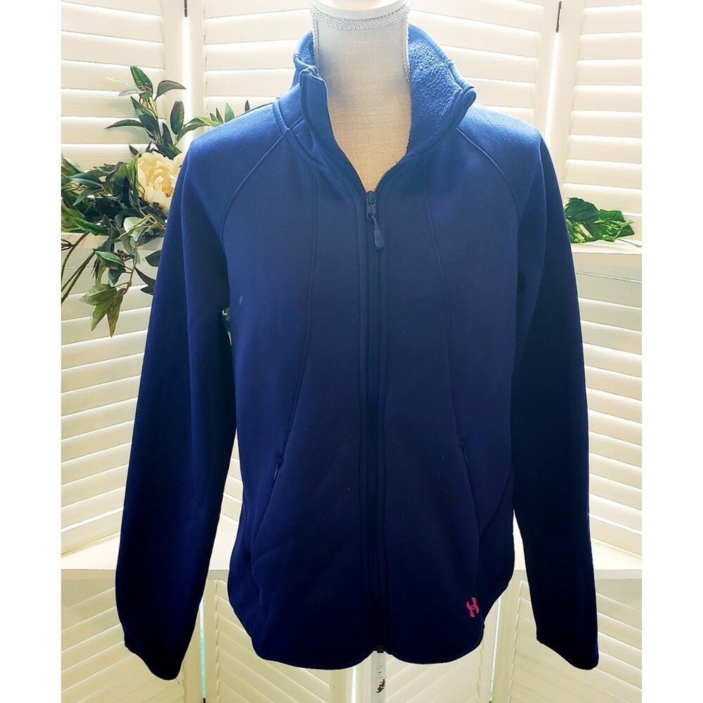 UNDER ARMOUR PURPLE WOMENS FLEECE JACKET SIZE LG